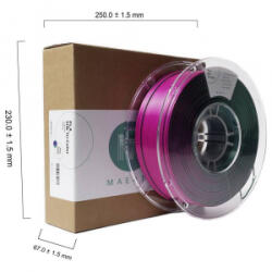 Maertz PLA Silk Tri Color nyomtatószál 1.75mm, 1kg selymesen fényes kék-lila-zöld (PMMA-1022-001) (PMMA-1022-001)