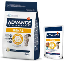 Affinity 8kg Advance Veterinary Diets Renal száraz macskatáp+12x85g nedvestáp akciósan