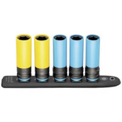 HAZET (903Slg-SR/5) Külső hatlap Dugaszsor 5 részes Négylap, 1/2 (12, 5 mm) (903Slg-SR/5)