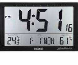 Eurochron Rádiójel vezérelt digitális falióra 370 x 230 x 30 mm fekete Eurochron EFWU Jumbo 100 (EFWU Jumbo 100)