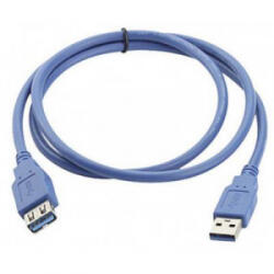 Manhattan USB 3.0 kábel [1x USB 3.0 dugó A - 1x USB 3.0 alj A] 2 m kék Manhattan 756602 (322379-CG)