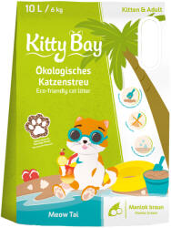  Kitty Bay 10l (6kg) KittyBay Meow Tai barna manióka macskaalom