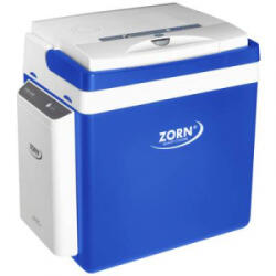 ZORN Cooler Z 26 LNE 7, 8 Ah Akkus hűtődoboz EEK: E (A - G) Termoelektromos 12 V, 230 V DC/AC Kék-fehér 25 l Hűtési funkció: Delta T: akár (770036)