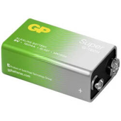 GP Batteries Super 9V-os elem 9 V 1 db (SUP1604A251C1) (GPSUP1604A251C1)