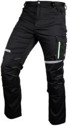 NEO TOOLS Munkásnadrág Mix&Match, 240g/m2, külső zsebek, profilozott térdbetétek, fényvisszav. betétek, fekete, XXXL (81-351-1-XXXL)