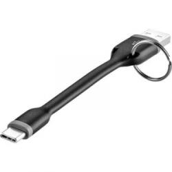 Renkforce USB 2.0 Csatlakozókábel [1x USB 2.0 dugó, A típus - 1x USB-C dugó] 10.00 cm Fekete (RF-3425172)