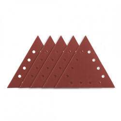 GRAPHITE Tépőzáras csiszolópapír k180, háromszög alakú 12 lyukakkal, 5db csiszológéphez 59g264 (54H034)