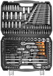 NEO TOOLS Dugókulcskészlet 1/2", 3/8", 1/4", 216db (10-216) - olaj