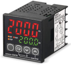 Omron E5CB-R1P AC100-240 hőmérsékletszabályzó, Pt100 bemenet, relé kimenet (352124)