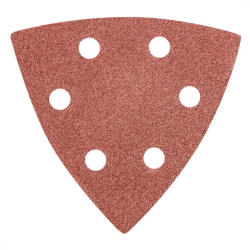 GRAPHITE Csiszolópapír deltacsiszolóhoz 93x93mm, K80, 5db. , lyukas (55H765)