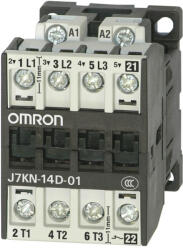 Omron J7KN-14D-01 24 mágneskapcsoló, 24VAC, 14 A/5.5 kW (367299)