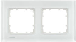 Siemens 5TG1202-1 2-es keret, üveg, fehér, DELTA miro (5TG12021)