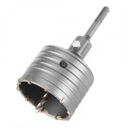 GRAPHITE Koronafúró, körkivágó, 80 mm, SDS plus szárral és központfúróval (55H322)