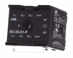 ABB GJL1211001R8010 B6-30-01-230AC mágneskapcsoló 4 kW / 8 A AC3, 3P+1NC, csatlakozás: csavaros, rögzítőcsavar (GJL1211001R8010)