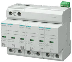 Siemens 5SD7443-1 kombinált túlfeszültség levezető, T1+2/B+C, 3P, 75kA, 350V, TNC, távjelzéssel (5SD74431)