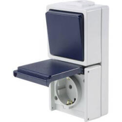 as - Schwabe 62455 Falra szerelhető kapcsoló IP54 Szürke (62455)