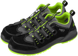 NEO TOOLS Munkavédelmi szandál S1P SR, acél orrmerevítés, acél átszúrásgátló betét, 40 (82-089-40) - olaj
