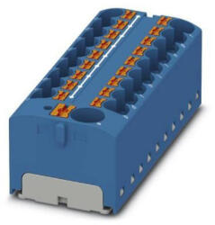 Phoenix Contact Elosztóblokk PTFIX 10/18X4 BU, 0, 5-10mm2, 57/32 A 450 V sínre szerelhető, rugós csatlakozás, 3273902 (3273902) - lumenet