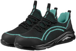 NEO TOOLS Munkavédelmi cipő, O1 SR, fekete-kék, neo air, légpárnás, fémmentes, csúszásgátló, antisztatikus talpfelület, 41 (82-781-41)