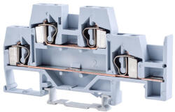 TRACON emeletes sorozatkapocs, rugós, sínre, szürke 26A 0.08-4 mm2 4P - TSKC4E (TSKC4E)