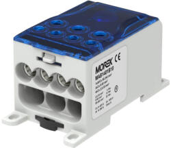 Morek Elosztóblokk OJL 400A kék 1xAl/Cu95-240 - 4xCu35/3xCu50 MAB1401B10 (MAB1401B10)