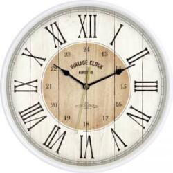 EUROTIME Kvarc Falióra 30.5 cm Fehér (81748-07) (81748-07)
