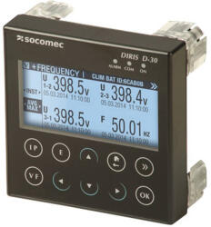 Socomec DIRIS Digiware D-30 egypontos kijelző I-4x modulhoz 48290200 Socomec (48290200)