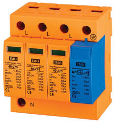 IMO SPD4-403N túlfeszültség levezető 4 MOD 3P+N 40kA 275VAC (SPD4-403N)