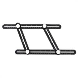 NEO TOOLS Szögmásoló és vonalzó, 4 oldalas, alumínium (72-350) - olaj