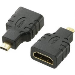 SpeaKa HDMI Átalakító [1x HDMI dugó, D mikro - 1x HDMI alj] Fekete Aranyozatt érintkező, Audio Return Channel (SP-7870184)