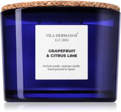Vila Hermanos Apothecary Cobalt Blue Grapefruit & Citrus Lime illatgyertya 350 g