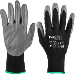 NEO TOOLS Munkakesztyű, nitril bevonatú poliészter, 4131X, 8, Rendelési egység: 12db (97-647-8)
