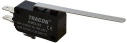 Tracon Mikrokapcsoló, rugószáras 52mm, 250V/16(4)A, 4, 8x0, 8mm, IP00 KW3-25 Tracon (KW3-25)