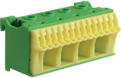 Hager PE-sorkapocs, QuickConnect, z-s, 18 csatlakozás, zöld-sárga Hager, KN18E (KN18E)