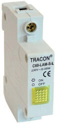 Tracon sorolható LED jelzőlámpa, sárga 230V, 0, 6 W - C60-LAM-S-L (C60-LAM-S-L)