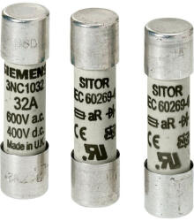 Siemens 3NC1440 hengeres biztosító betét, 14x51, 40A, 690VAC/700VDC, aR (3NC1440)