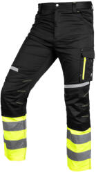 NEO TOOLS Láthatósági munkásnadrág, Mix&Match, 1. oszt. , 240g/m2, külső zsebek, profilozott térdbetétek, fekete-sárga, XXXL (81-795-XXXL)