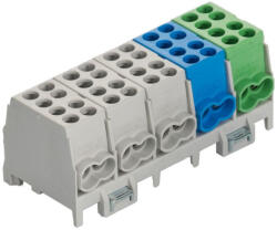 Pollmann Electrotech Fővezeték sorkapocs 5P 2x 25/2x16mm2 3 szürke, kék, zöld HLAK 25-5/10-S 2080516 Pollmann (2080516)