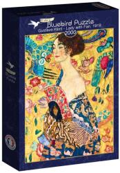 Bluebird Puzzle 2000 db-os puzzle - Gustave Klimt - Lady with Fan (60202) (60202)