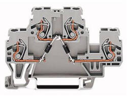 Wago 870-541/281-489 Alkatrész-sorkapocskétemeletes, szürke (870-541/281-489)