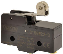 Tracon helyzetkapcsoló- nyomószáras-görgős 35mm 15A/250V - LS15GW22-B (LS15GW22-B)