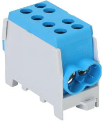 Tracon Főáramköri leágazó kapocs, sínre szerelhető, kék 6-35mm2, 125A FLECU-35-25-2K Tracon (FLECU-35-25-2K)