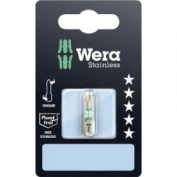 Wera 3867/1 TS nemesacél bit, TORX T20 x 25 Wera 05073622001 Hossz: 25 mm (05073622001)