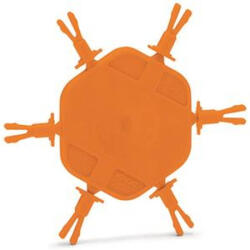 Wago 2022-100 Kódolóláb-tartó, 6 kódoló lábbalanyacsatlakozók kódolásához, narancssárga (2022-100)