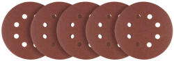 GRAPHITE Csiszolókorong tépőzáras, 125mm, P24, 8 lyukkal, 5db (58T286)