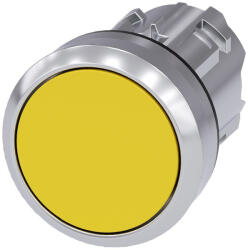 Siemens 3SU1050-0AA30-0AA0 nyomógombfej, sárga, reteszelt, fém Sirius (3SU10500AA300AA0)