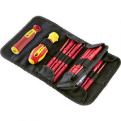 TOOLCRAFT 2236585 Elektronika- és finommechanika, Villanyszerelő, VDE, Műhely Cserélhető penge Egyeneshornyú, Külső TORX, Kereszthornyú