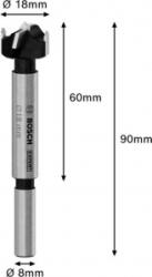 Bosch Zsanérlyuk lyukasztó 18 mm 1 db (2608901847) (2608901847)