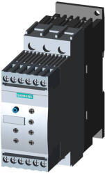 Siemens 3RW4028-1BB04 lágyindító, 18, 5kW/38A, 24VAC/DC, termisztoros motorvédelemmel, S0, csav (3RW40281TB04)