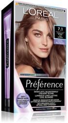 L'Oréal Préférence culoare par culoare 7.1 Ashy Blond 1 buc